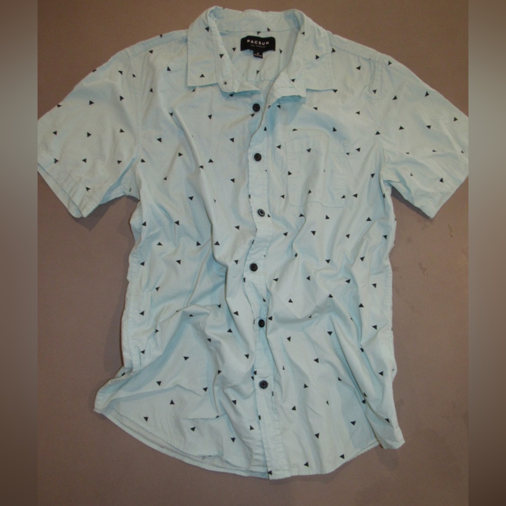 Pacsun Light Blue Casual Button Down Shirt